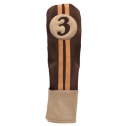 Sahara Retro Vintage #3 Fairway Wood Headcovers -Tour Edge Store fw 3 hc chocolate tan